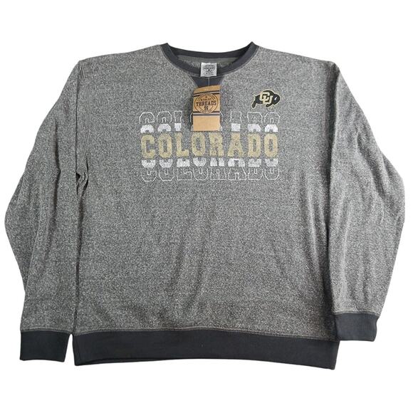 Colorado University Buffalos Sweater Shirt Mens Medium NCAA Rivalry Threads NWT - Picture 1 of 8
